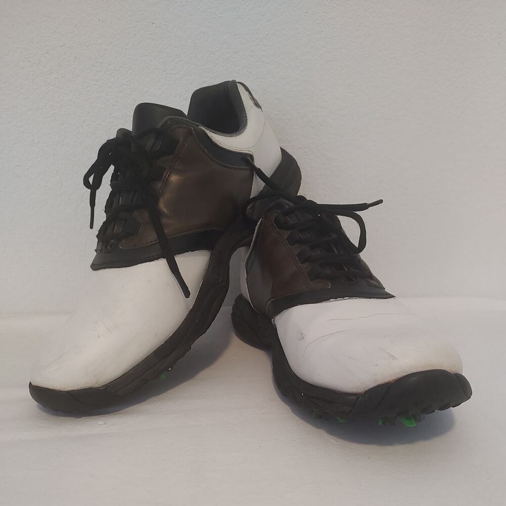 Footjoy Men's Greenjoys Size 13 Saddle Oxford (New) Soft Spikes Pre-owned Good